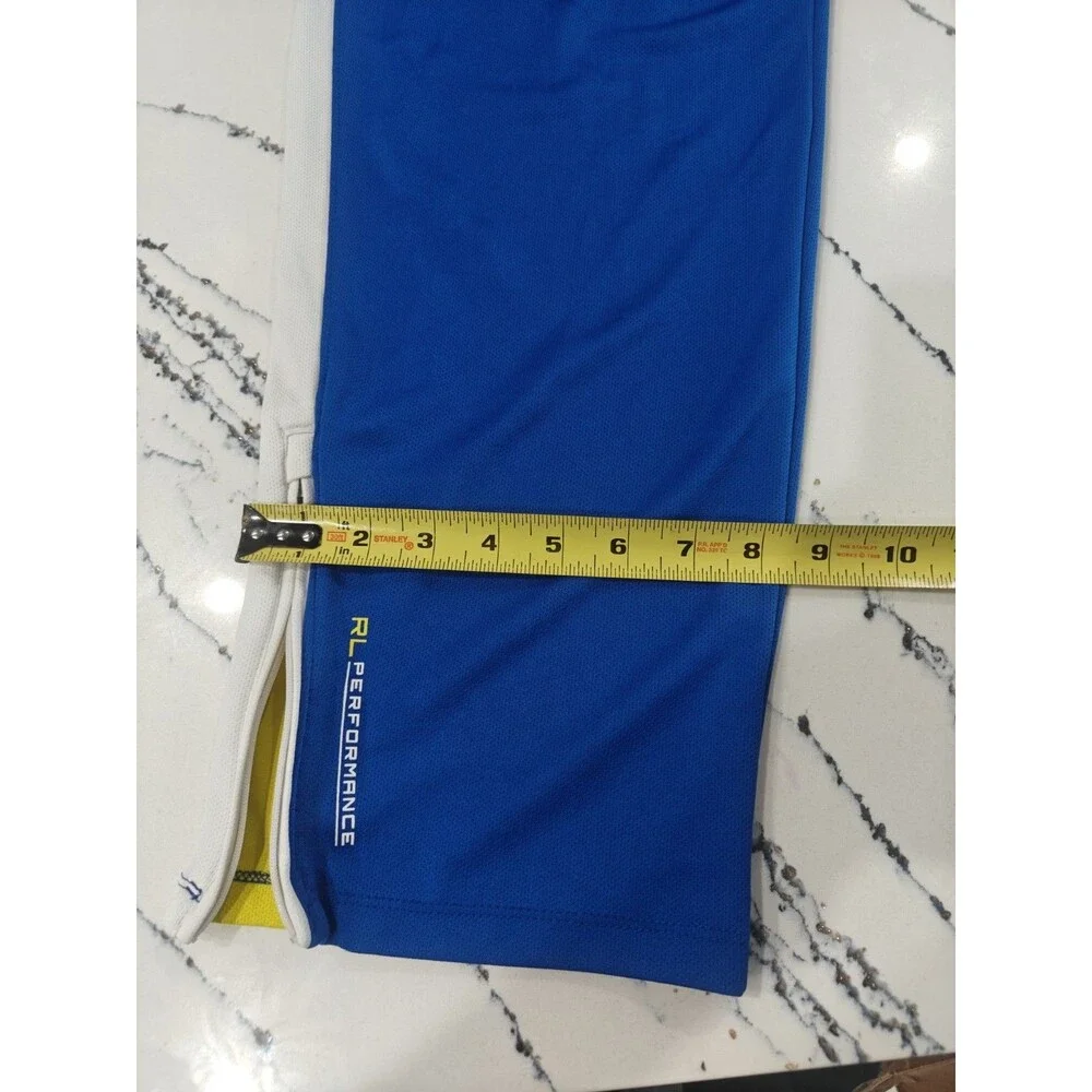 Polo Sport Ralph Lauren Track Pants Youth XL Blue Ankle Zip Sweatpants